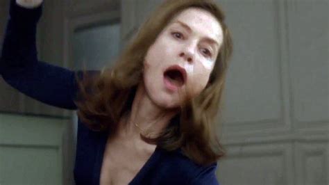 Isabelle Huppert Breasts Scene in Elle